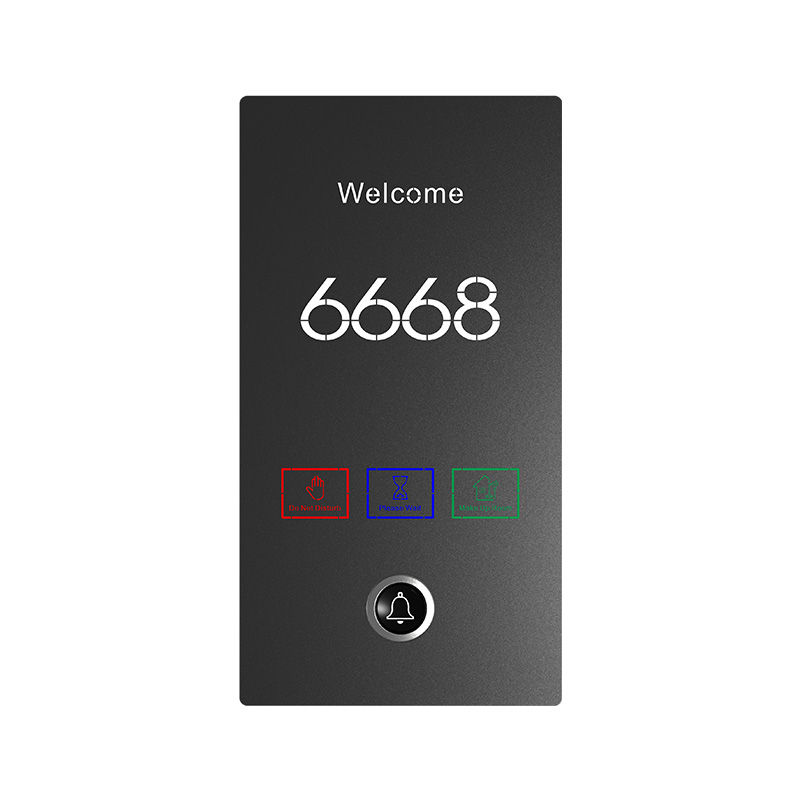 doorplate with doorbell