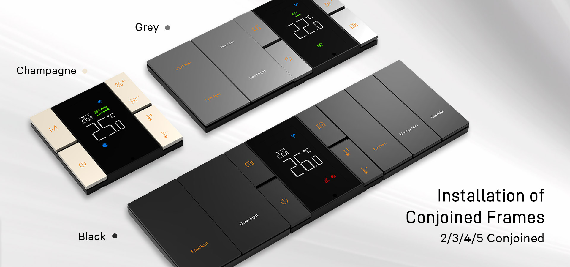 Smart Thermostat with Switch Panel