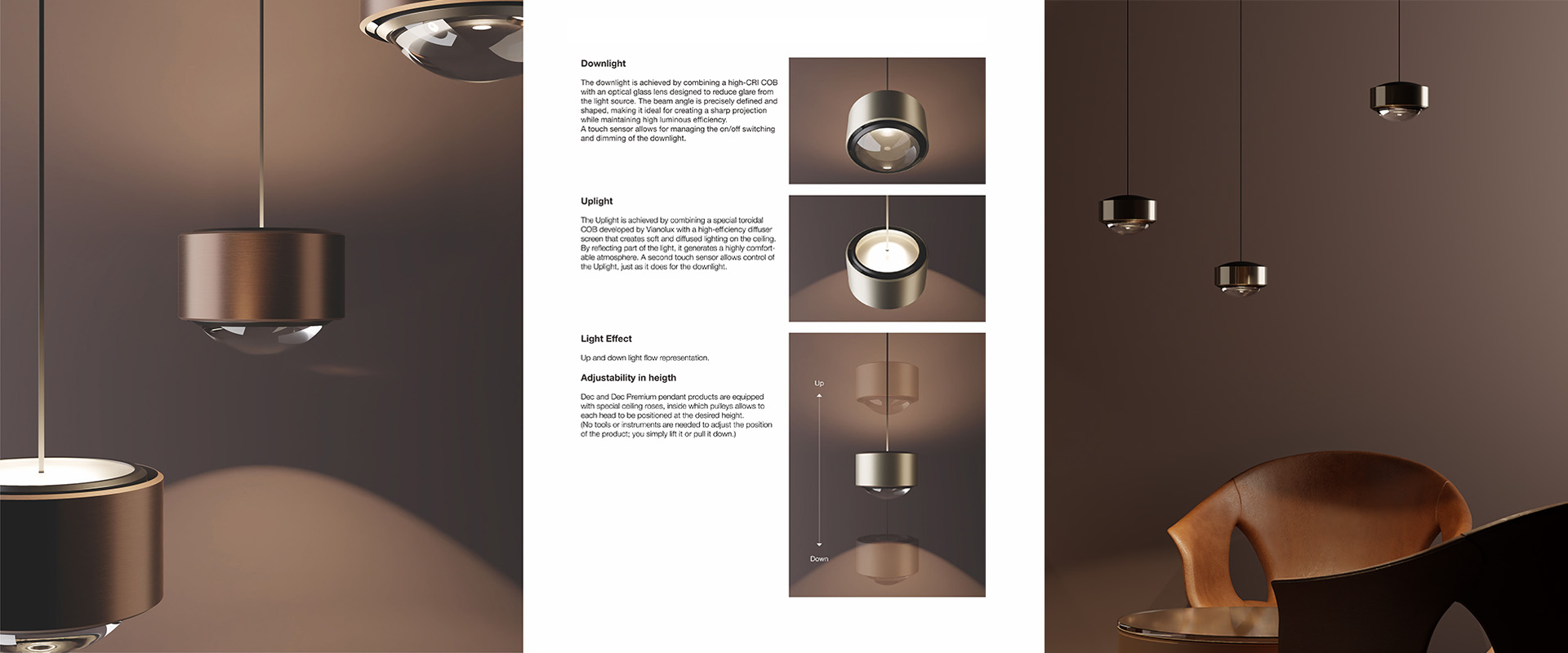 height-adjustable pendant lamp